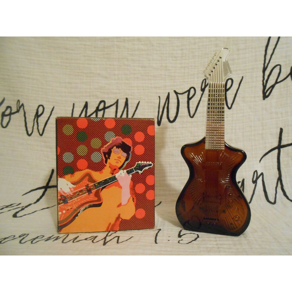 Vintage Avon Electric Guitar Wild Country After Shave Bottle 6 fl oz Full
